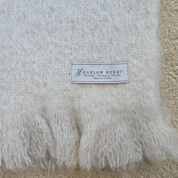NWOT Thick Mohair/Wool Throw Blanket Earthy Boho - Picture 3 of 15